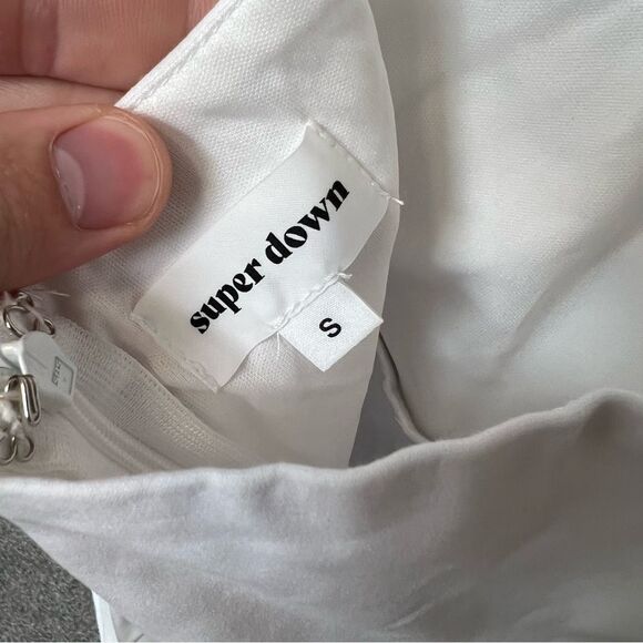 NWOT Revolve x Superdown Stevie Sweetheart Mini Dress in White | Size S - Picture 7 of 10